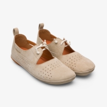 Camper Right Flat Shoes Beige - Womens Singapore HNPLGW-355